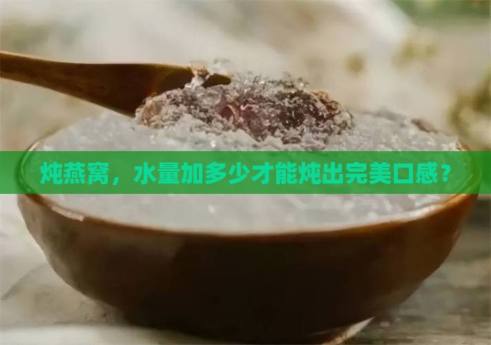 炖的时候燕窝要放多少水