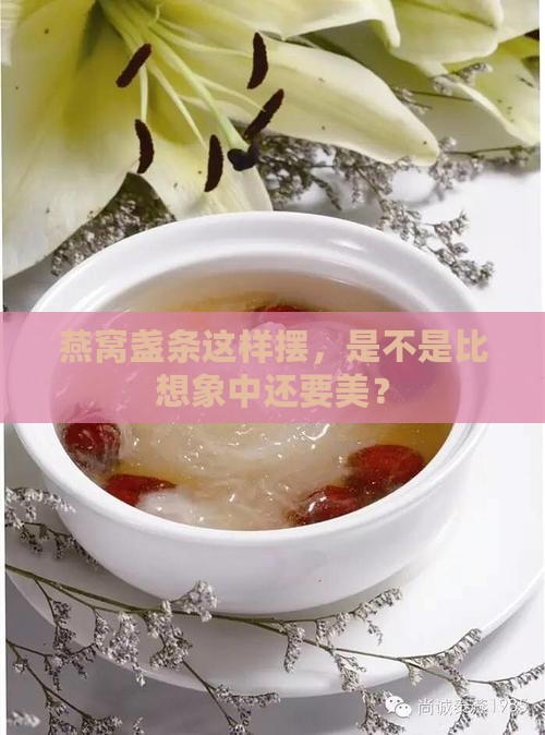燕窝盏条怎么摆放才好看