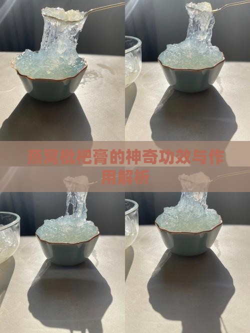 燕窝枇杷膏治什么病的