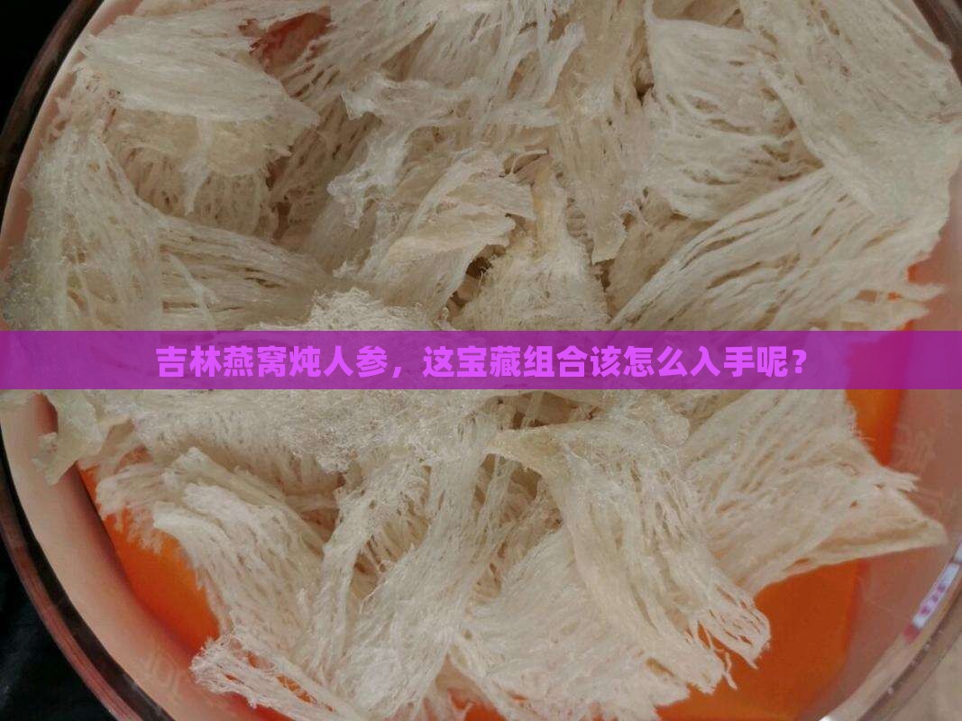 吉林燕窝炖人参怎么买
