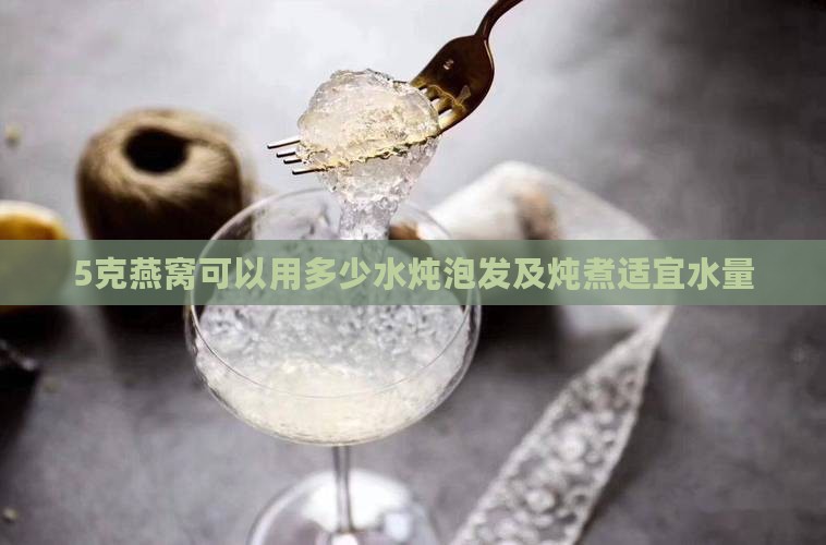 5克燕窝可以用多少水
