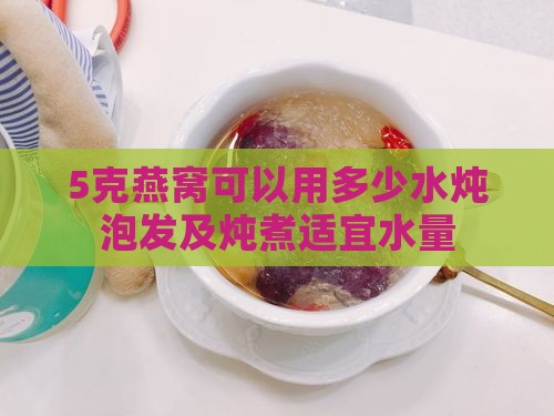 5克燕窝可以用多少水