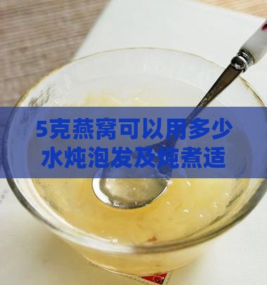 5克燕窝可以用多少水