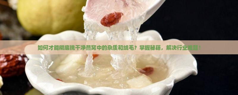 燕窝怎么才能挑干净毛