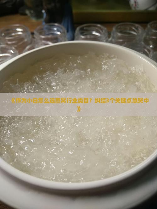 燕窝行业类目怎么选的