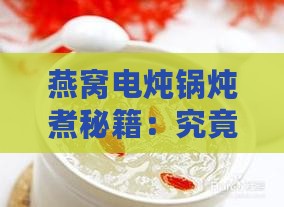 燕窝用电炖锅炖多久合适