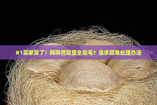 燕窝上怎么那么多的毛