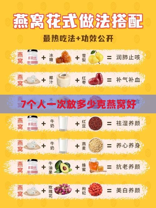 7个人放多少克燕窝好