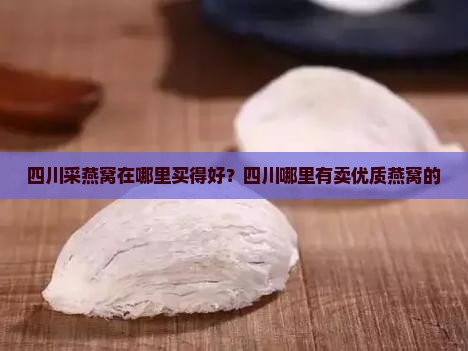 四川采燕窝在哪里买好