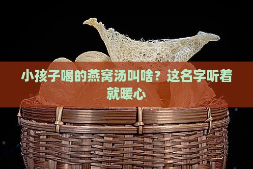 炖给小孩喝的燕窝叫什么