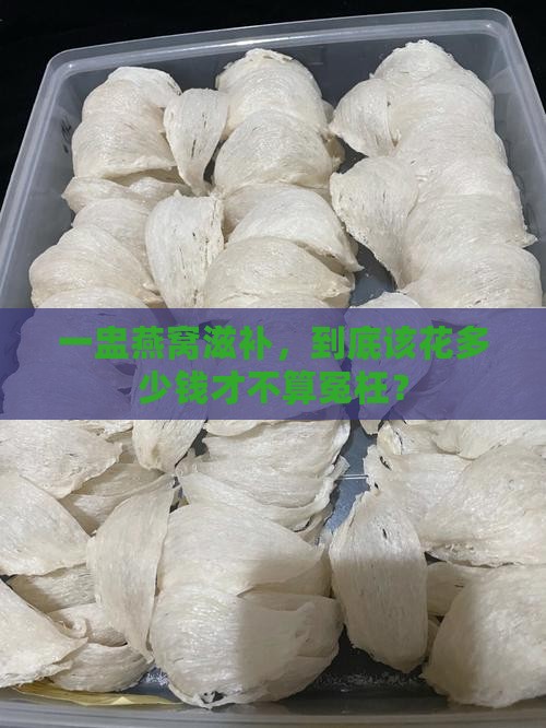 一盅燕窝滋补多少钱合适
