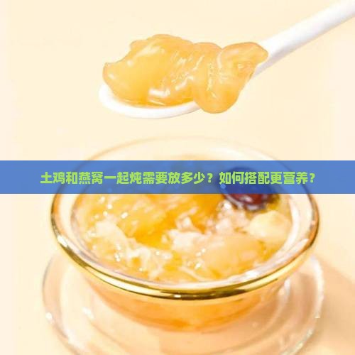 土鸡怎么炖燕窝放多少