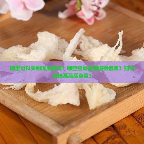 哪里卖好的燕窝品牌最好