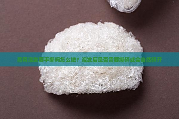 燕窝泡发要手撕吗怎么做