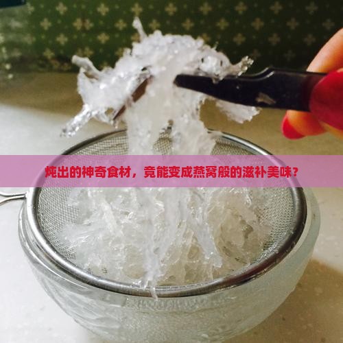 什么炖出来像燕窝的东西
