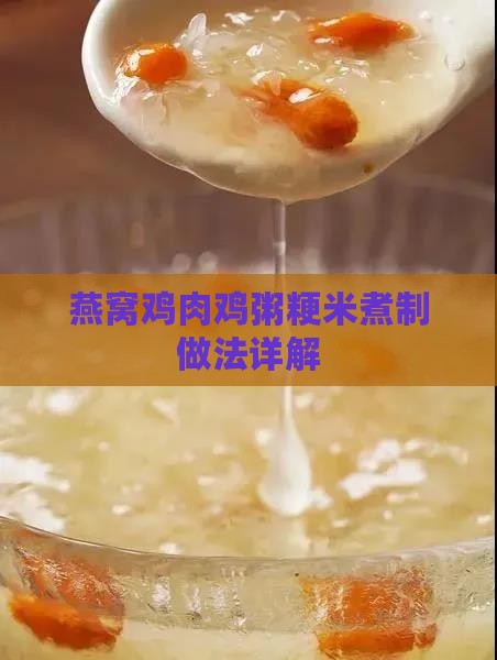 燕窝煮鸡肉稀饭怎么做的