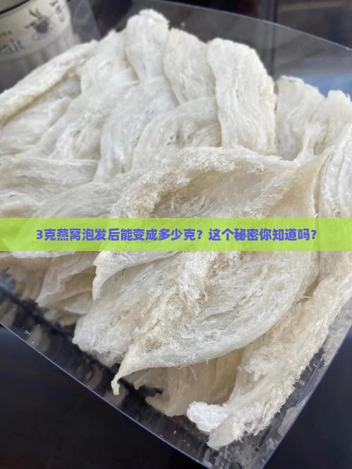 燕窝3克是泡发的多少克