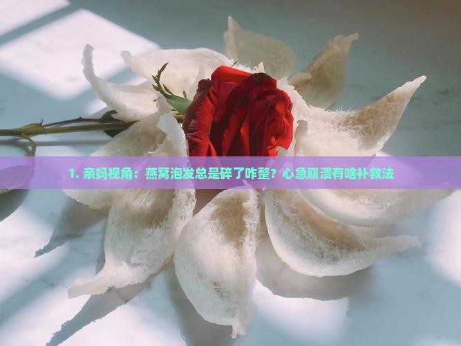 燕窝的泡发有点碎怎么办
