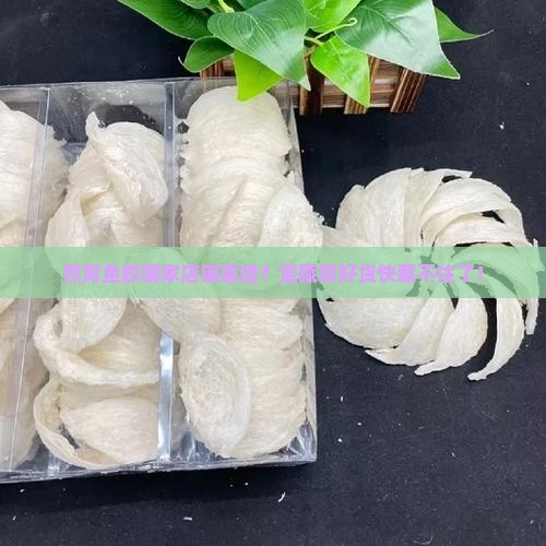 燕窝鱼胶零售店在哪里买