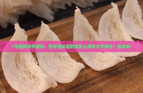 燕窝要泡发后怎么保存