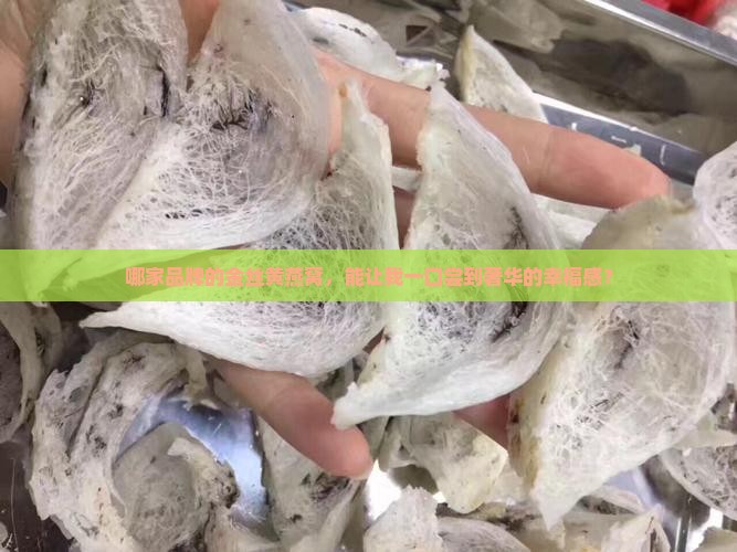 金丝黄燕窝推荐哪个品牌