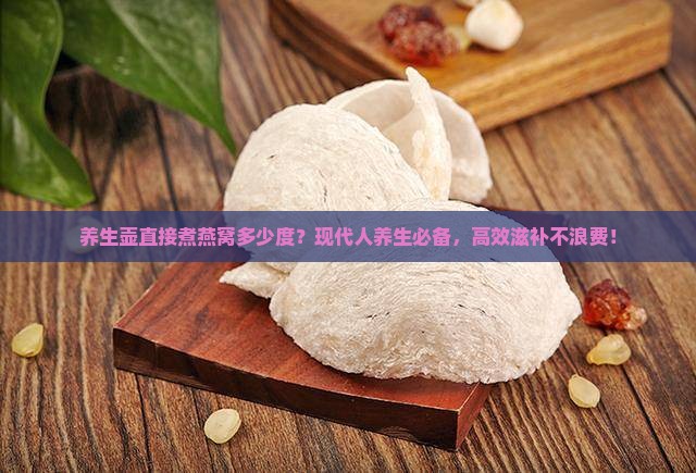 养生壶直接煮燕窝多少度