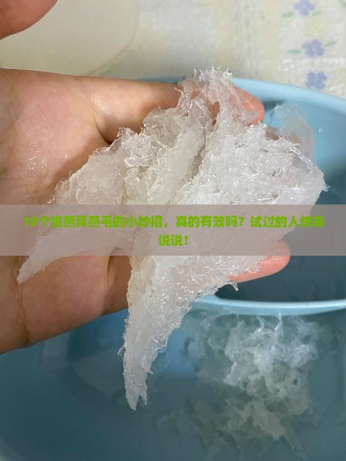 燕窝泡发后燕毛怎么挑