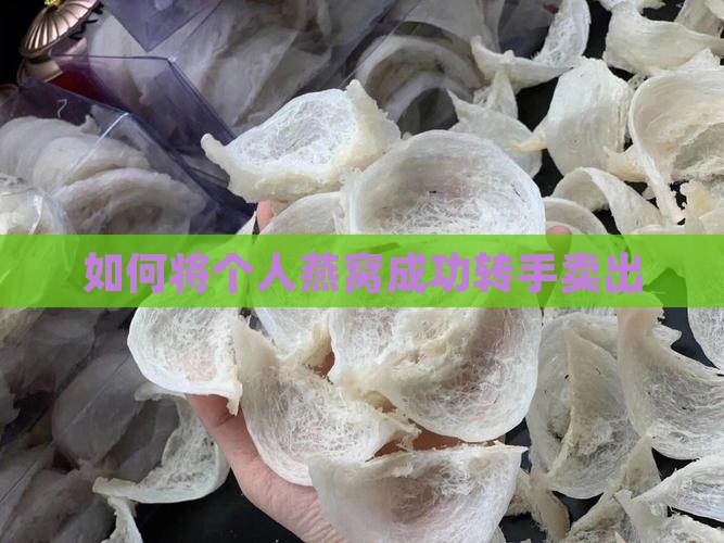 个人燕窝怎么转手卖出去