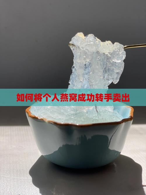 个人燕窝怎么转手卖出去