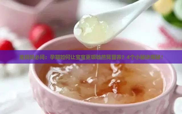 燕窝怎么样胎儿吸收最好