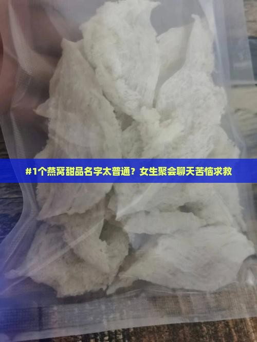 燕窝炖品名字有哪些好听