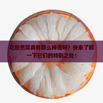 花胶燕窝功用是什么呢