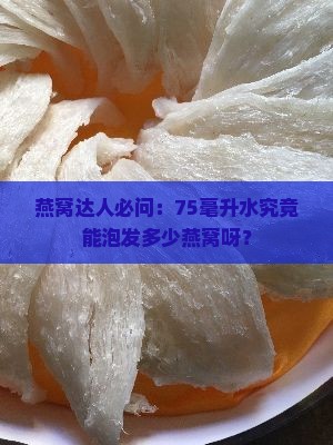 75毫升放多少泡发燕窝
