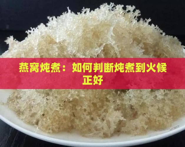 燕窝炖煮什么样算好了