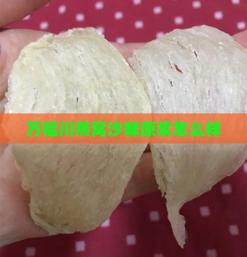 万福川燕窝沙棘怎么样