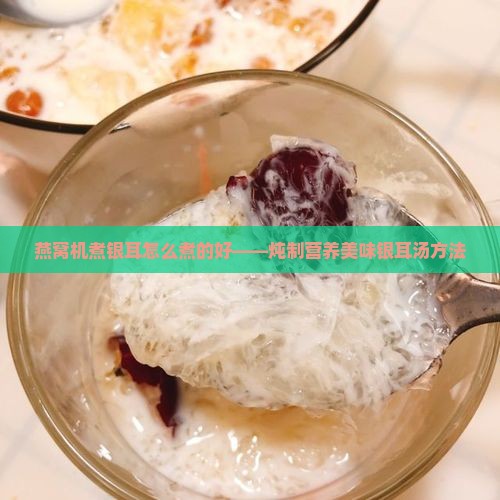 燕窝机煮银耳怎么煮的好