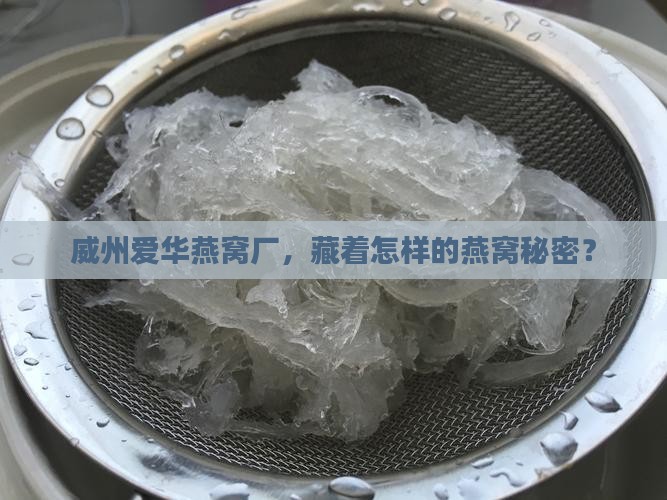 威州爱华燕窝厂怎么样