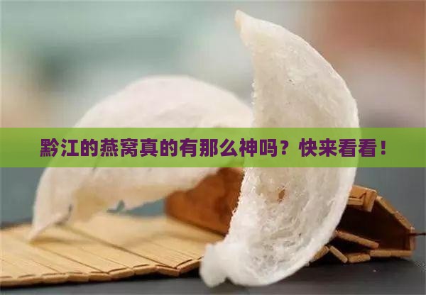 黔江的燕窝是怎么样的