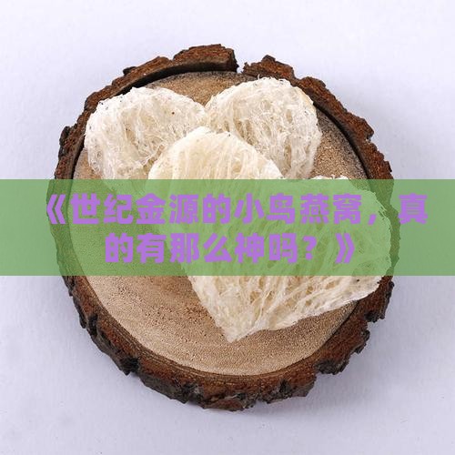 世纪金源小鸟燕窝怎么样