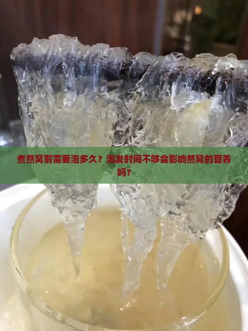 煮燕窝泡多久才能开始煮