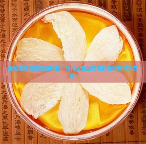 金窝是燕窝别名吗为什么