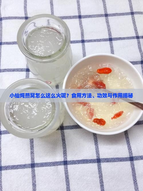 小仙炖燕窝怎么这么火呢