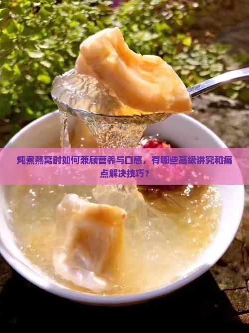 炖煮燕窝的讲究是哪些