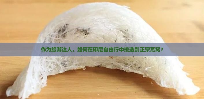 自己去印尼哪里拿燕窝