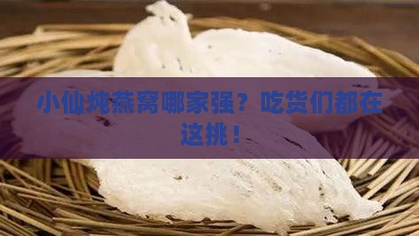 小仙炖燕窝哪个品牌好