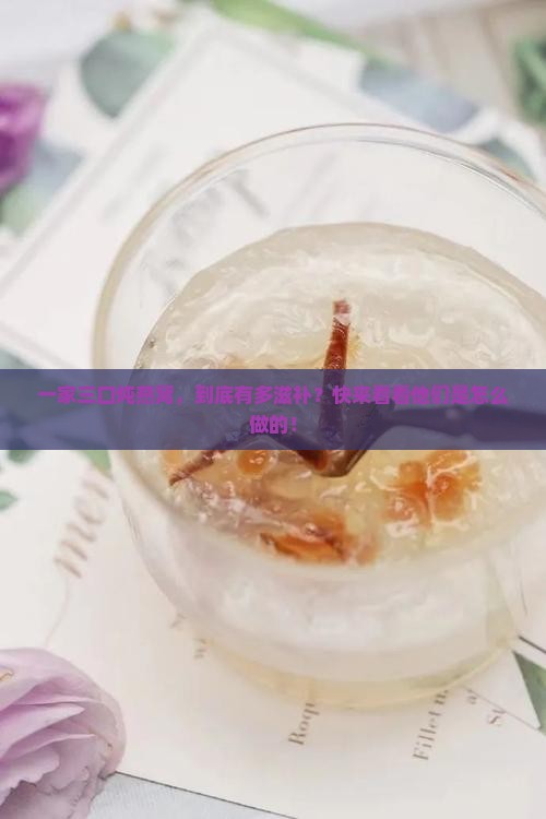 三口之家炖燕窝怎么做的