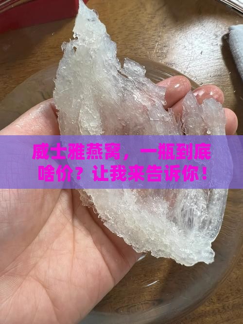 威士雅燕窝多少钱一瓶