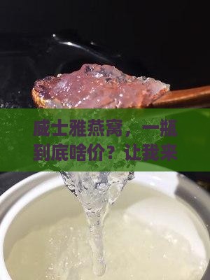 威士雅燕窝多少钱一瓶