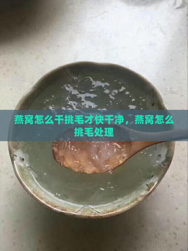 燕窝怎么干挑毛才快干净