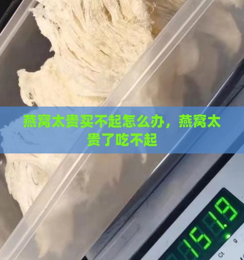 燕窝太贵买不起怎么办